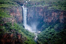 White gush of Jim Jim Waterfall in Kakadu White gush of Jim Jim Waterfall in Kakadu